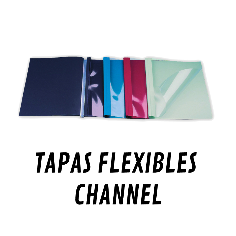 [33TFAAN] Tapa Channel Flexible (Negro, AA (40 Hojas))