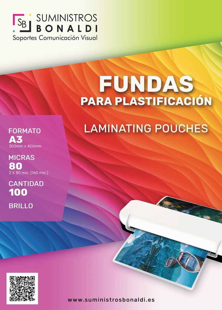 Fundas Plastificar Brillo (100 Fundas)