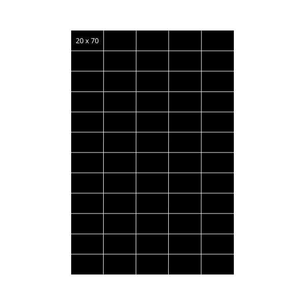 [47IMAN20] Imán Precortado Plancha 60 Imanes 20x70