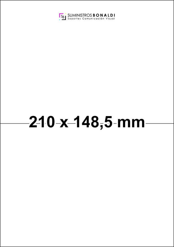 [452101485] Etiqueta Adhesiva Precortada - 2 Etiquetas/Hoja (210 x 148,5 mm, 100 Hojas)