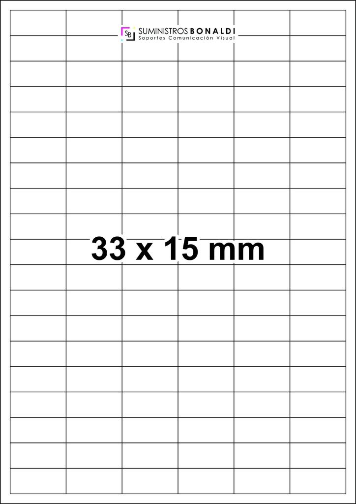 Etiqueta Adhesiva Precortada - 114 Etiquetas/Hoja
