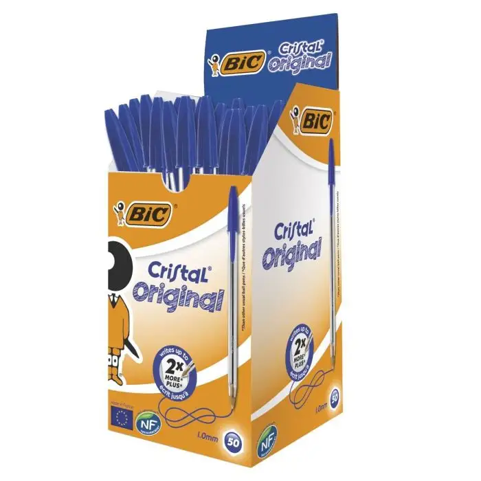 Bic Cristal Original Bolígrafo (Trazo 0,4mm) (Caja 50 Uds)