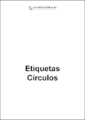 Etiqueta Adhesiva Precortada Círculos