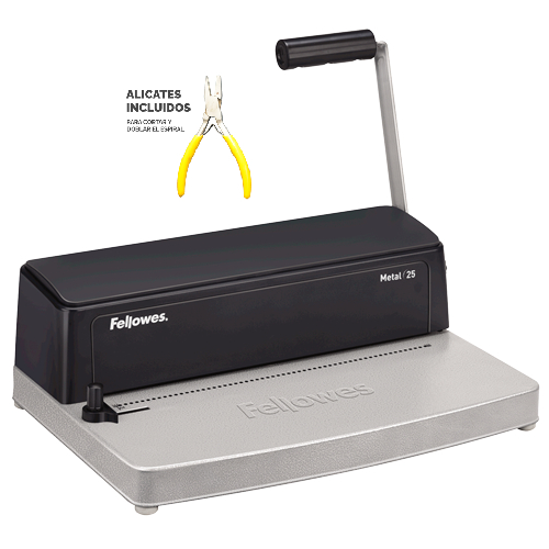 [50007001] Fellowes Encuadernadora Espiral Metal 25