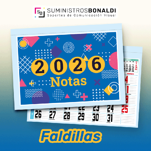 Faldillas Calendario Notas 2026