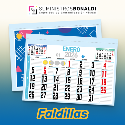 Faldillas Calendario Notas 2026